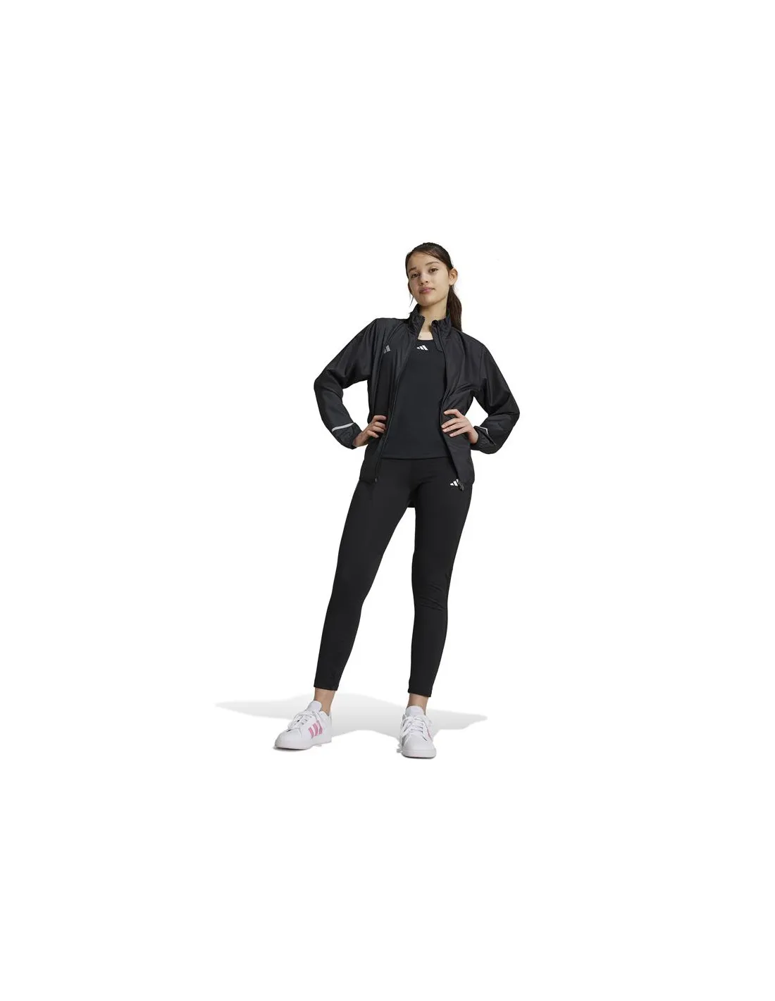 Mallas de Fitness adidas Techfit Warm Infantil Negro/Carbón