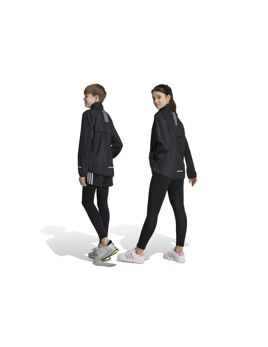 Mallas de Fitness adidas Techfit Warm Infantil Negro/Carbón