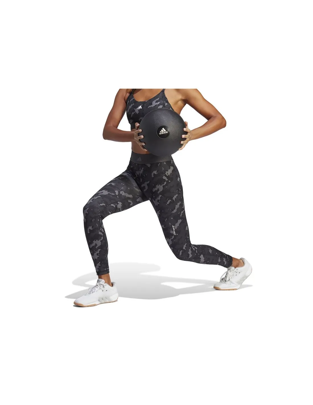 Mallas de Fitness adidas Tf Camo 7/8 Mujer
