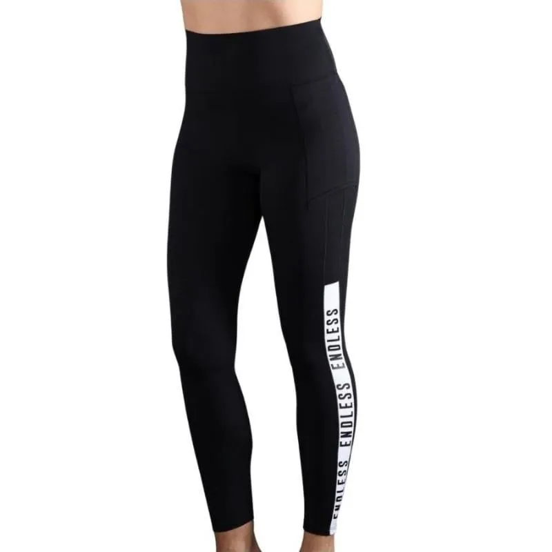 Mallas Endless Syncro Negro Blanco | Endless