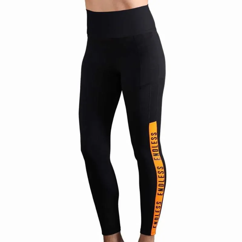 Mallas Endless Syncro Negro Naranja | Endless