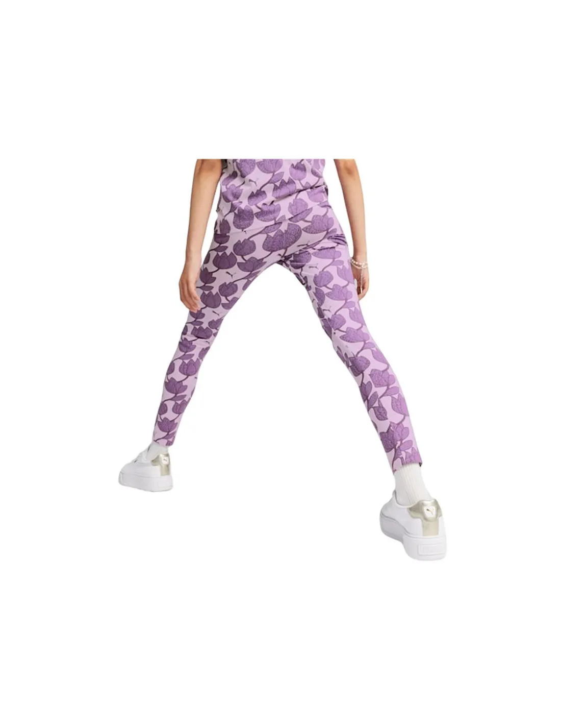 Mallas Puma Essentials+ Blossom AOP Infantil Lila