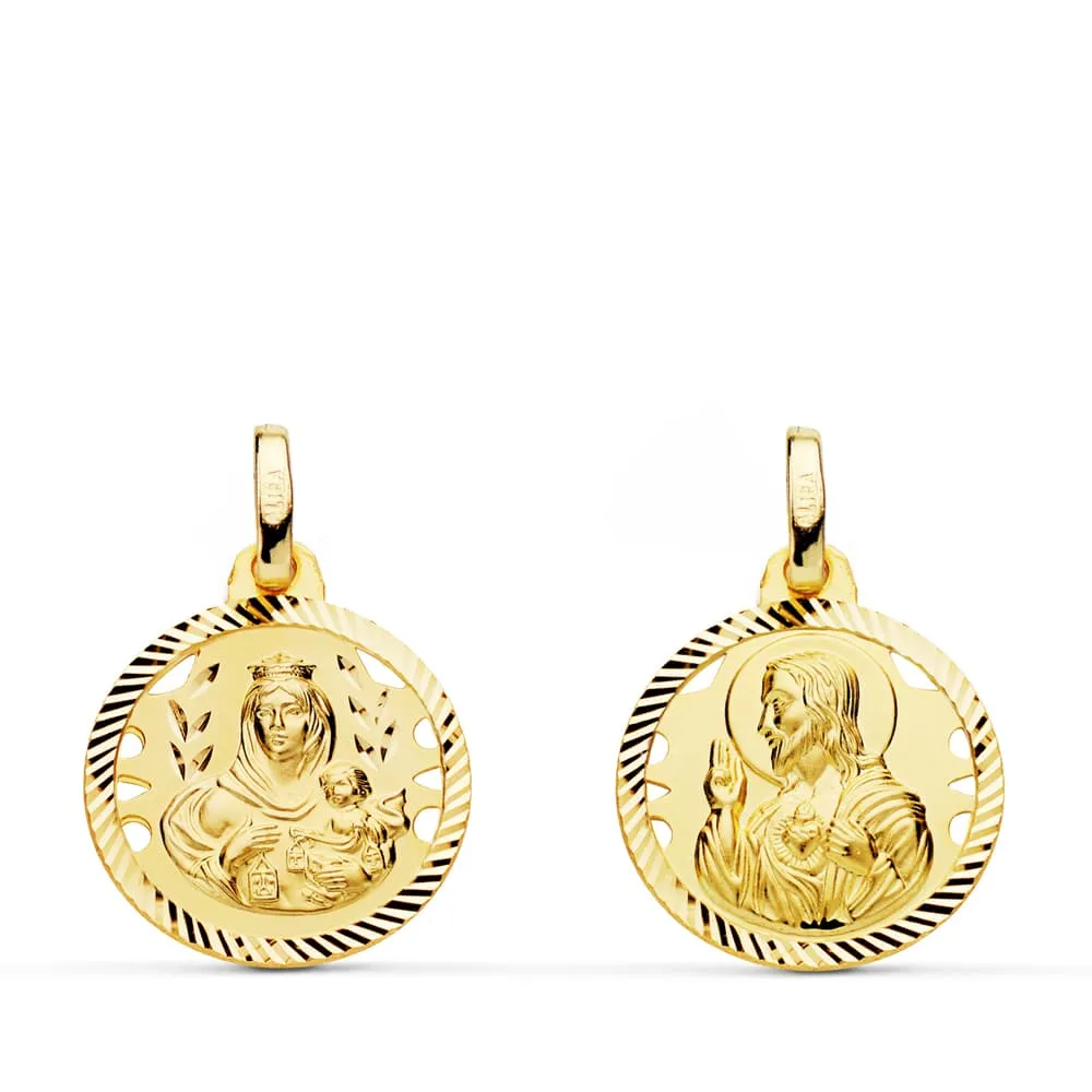 Medalla Escapulario Oro