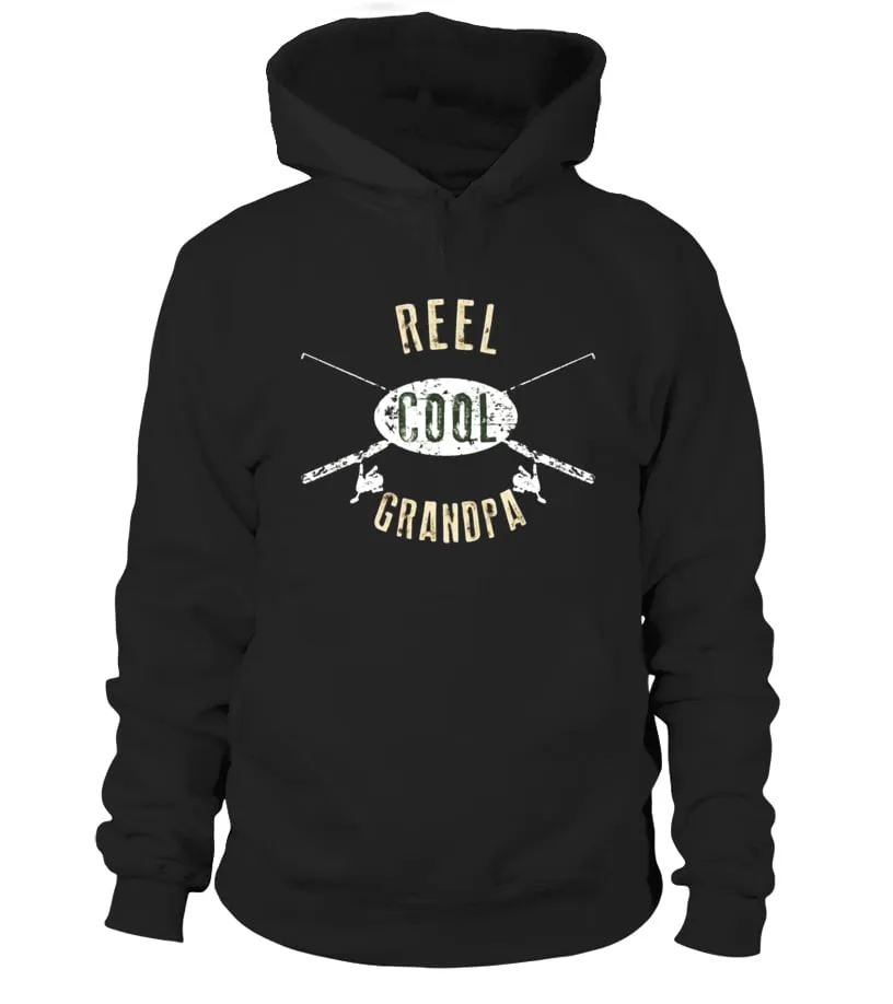 MENS REEL COOL GRANDPA SHIRT, CUTE FISHING FATHER'S DAY GIFT  LIMITED EDITION SUDADERA CON CAPUCHA UNISEX