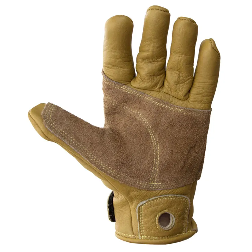 METOLIUS Belay Glove  Full Finger Natural/Marrón