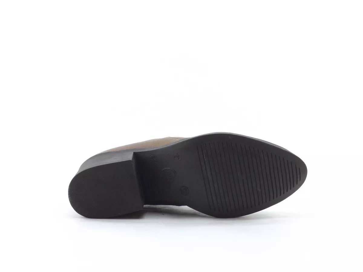 Mocasin Hush Puppies Amur Taco Separado Cuero Nuevos Dama