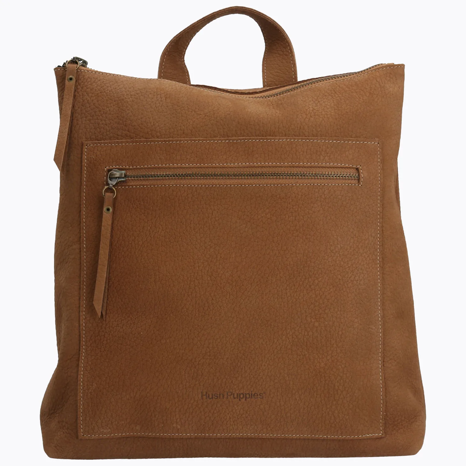 Mochila Cuero Mujer Brianna Back Café Hush Puppies