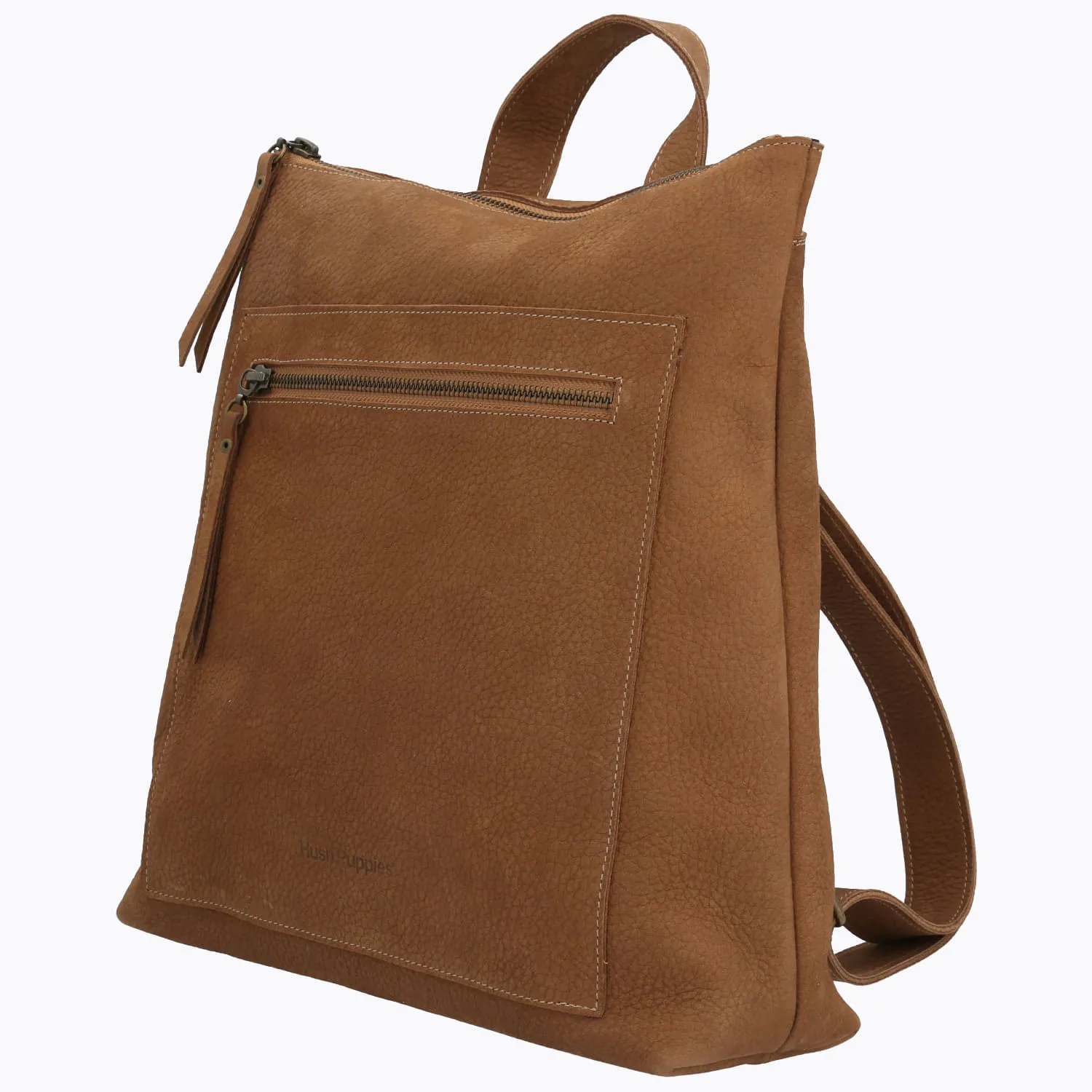 Mochila Cuero Mujer Brianna Back Café Hush Puppies