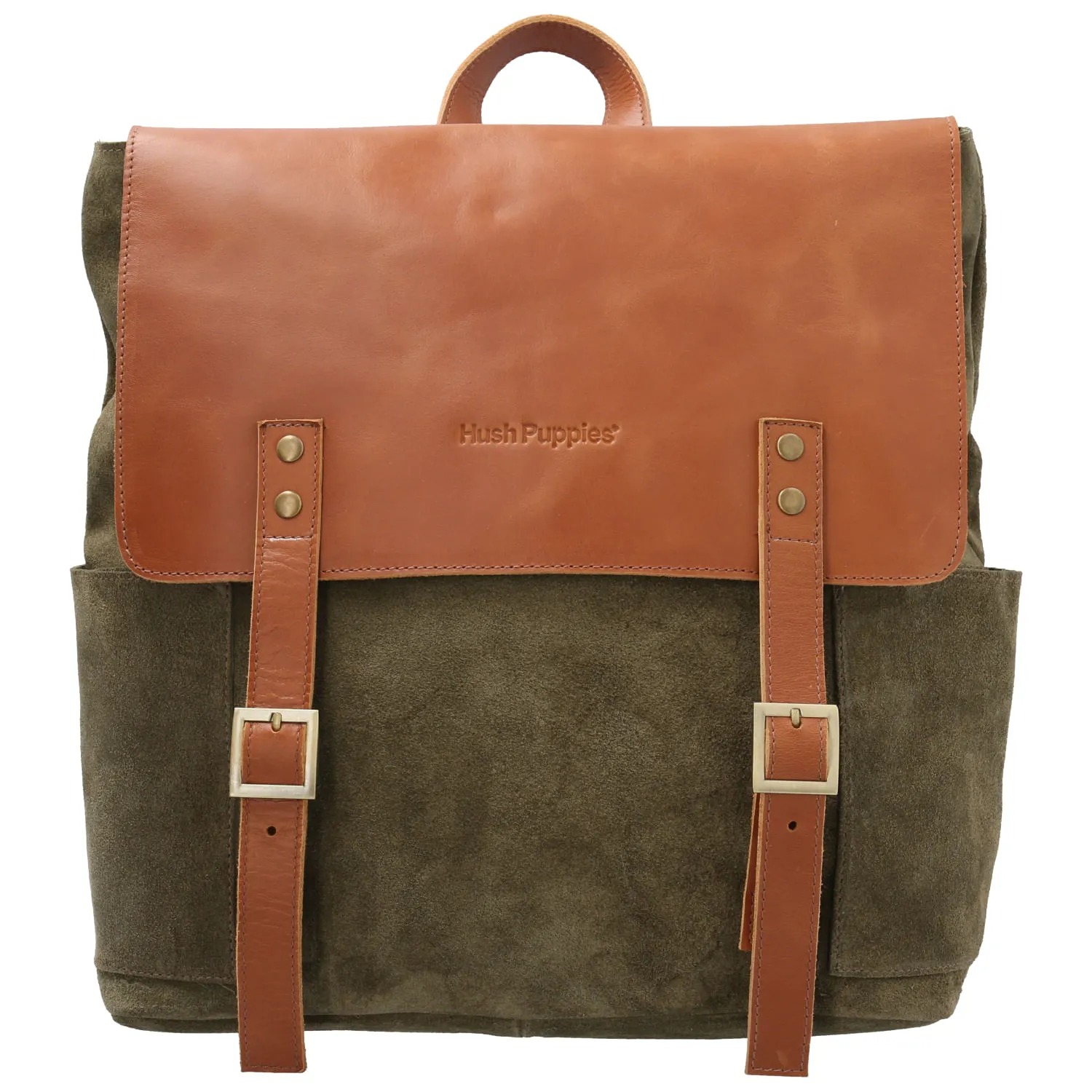 Mochila Cuero Mujer Bryce Back Verde Hush Puppies