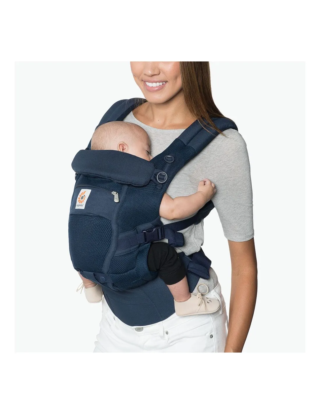 Mochila portabebé Ergobaby Adapt Soft Flex Mesh azul medianoche