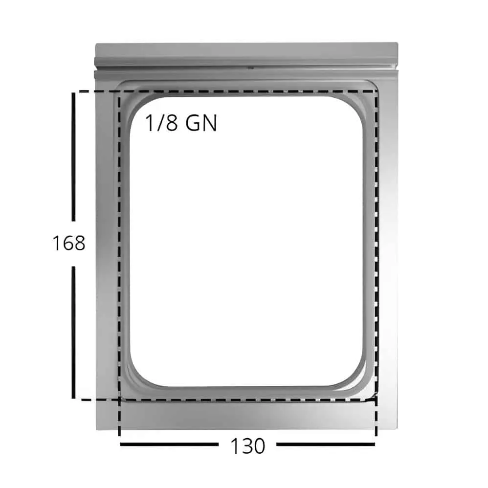 Molde para Termoselladora Manual 168x130mm (1/8GN) – 1 barqueta