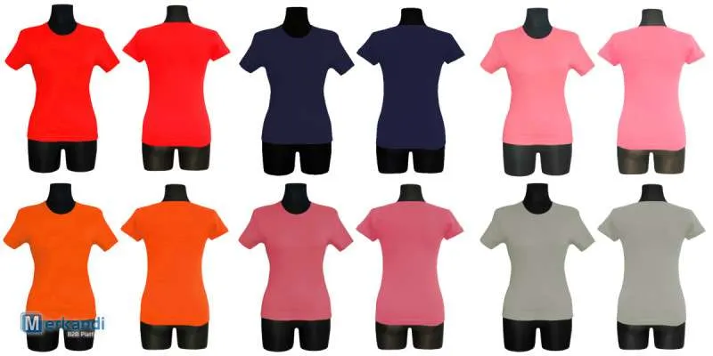 MUJER CAMISETAS BLUSAS MEZCLA DE COLORES TALLA S