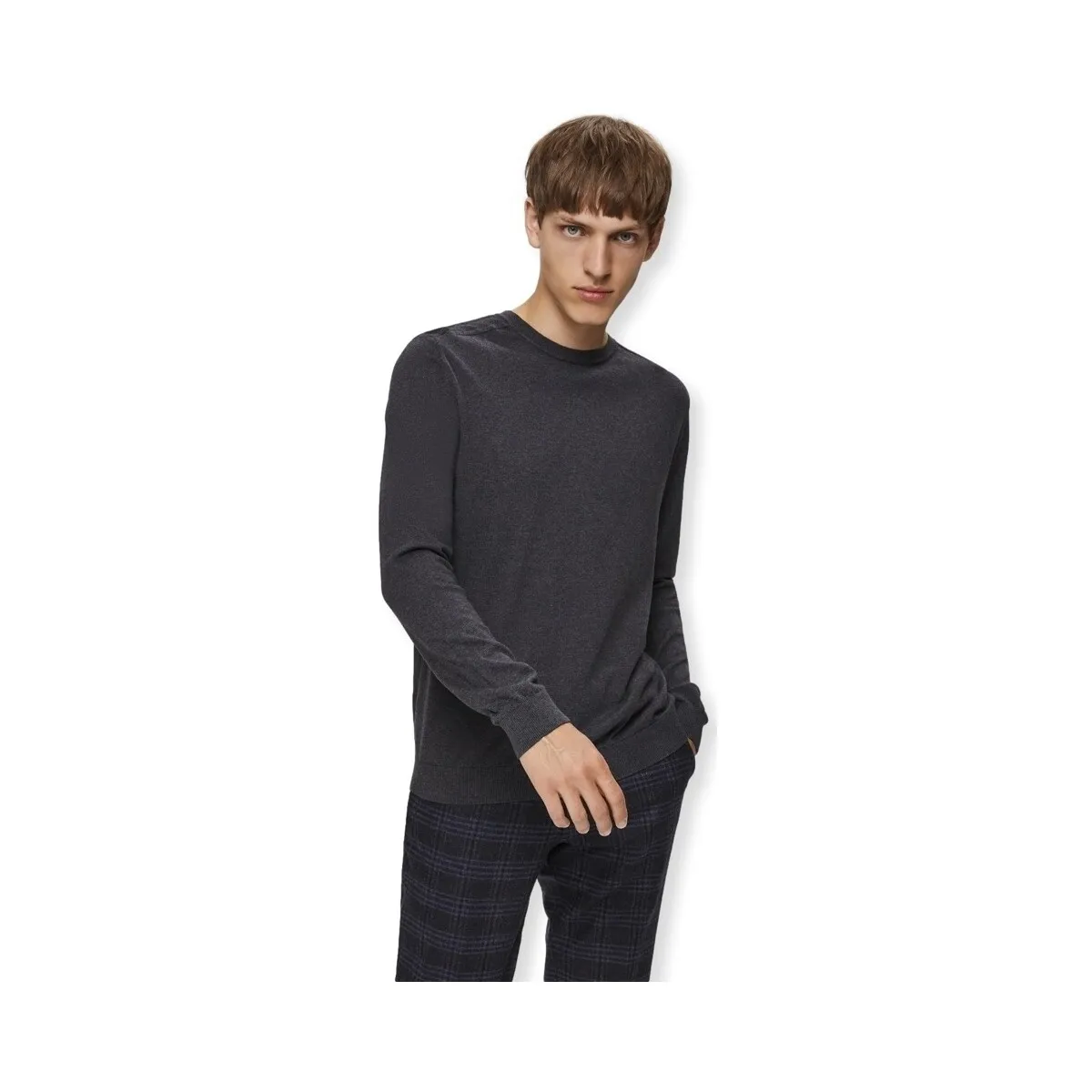 NOOS BERG CREW KNIT  ANTRACIT MELANGE