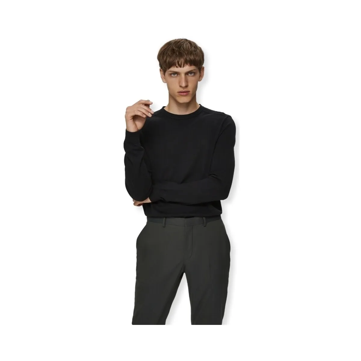 NOOS BERG CREW KNIT  BLACK