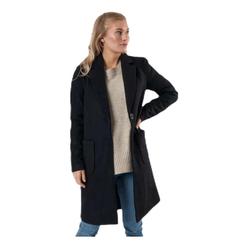 ONLY OLIVIAASTRID WOOL COAT  OTW BLACK