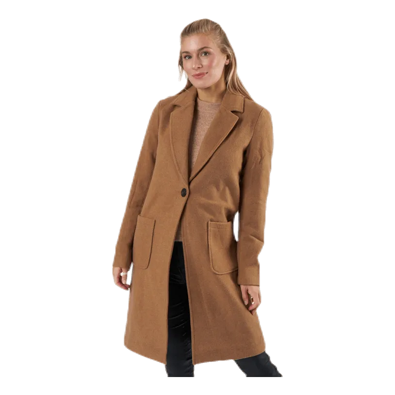 ONLY OLIVIAASTRID WOOL COAT  OTW BROWN