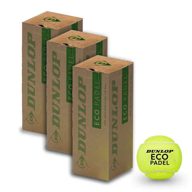 Pack de 3 Botes de Pelotas Dunlop Eco Padel | Dunlop