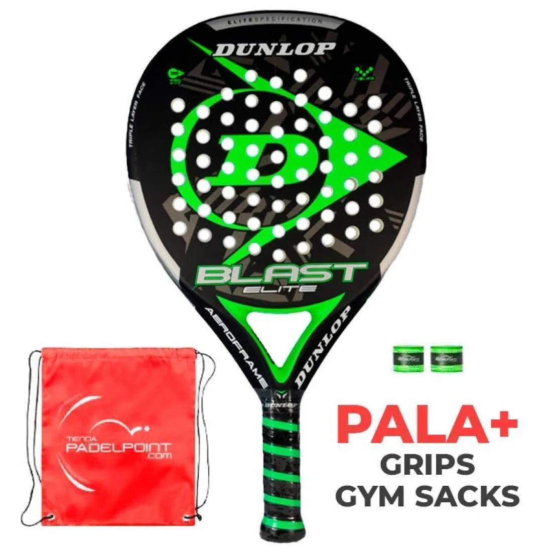 Pala Dunlop Blast Elite Verde Neon | Dunlop