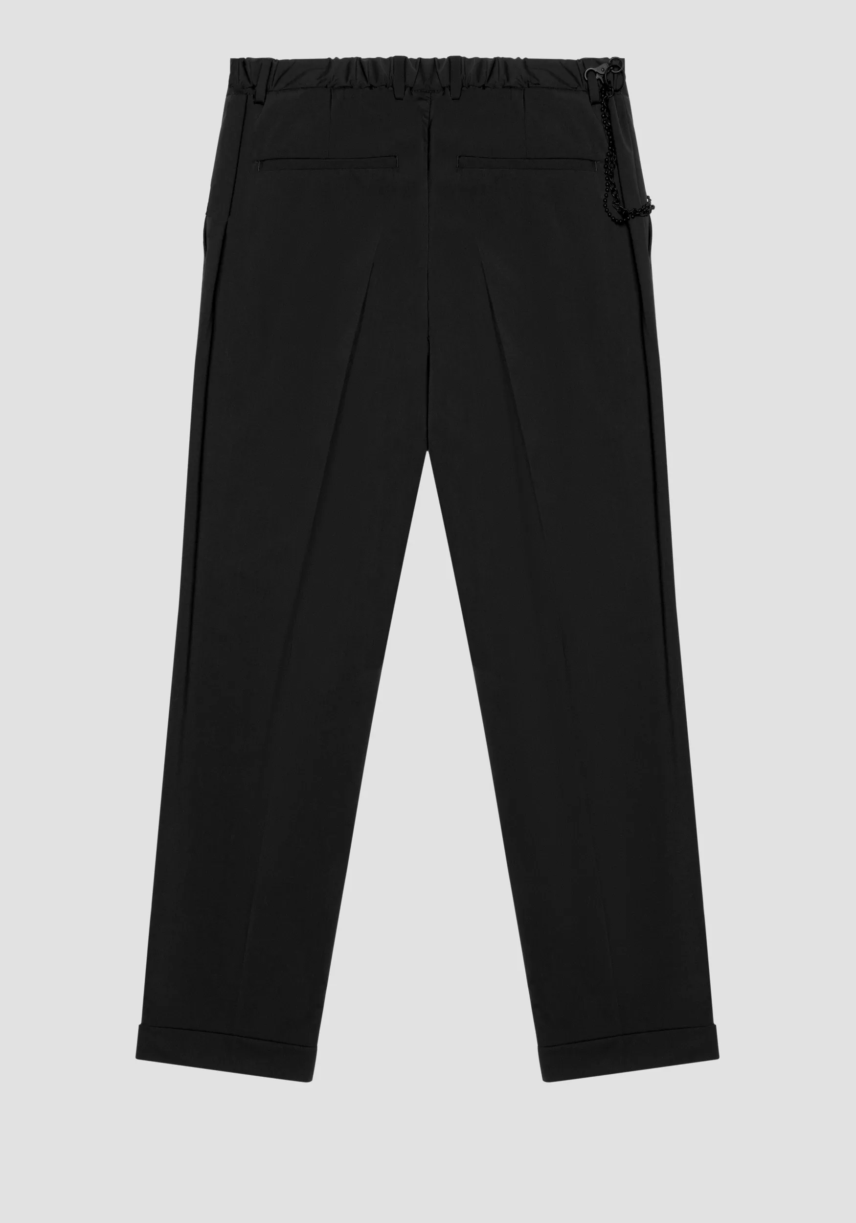 PANTALONES SLIM FIT «RAD» TOBILLEROS CON PLIEGUE CENTRAL