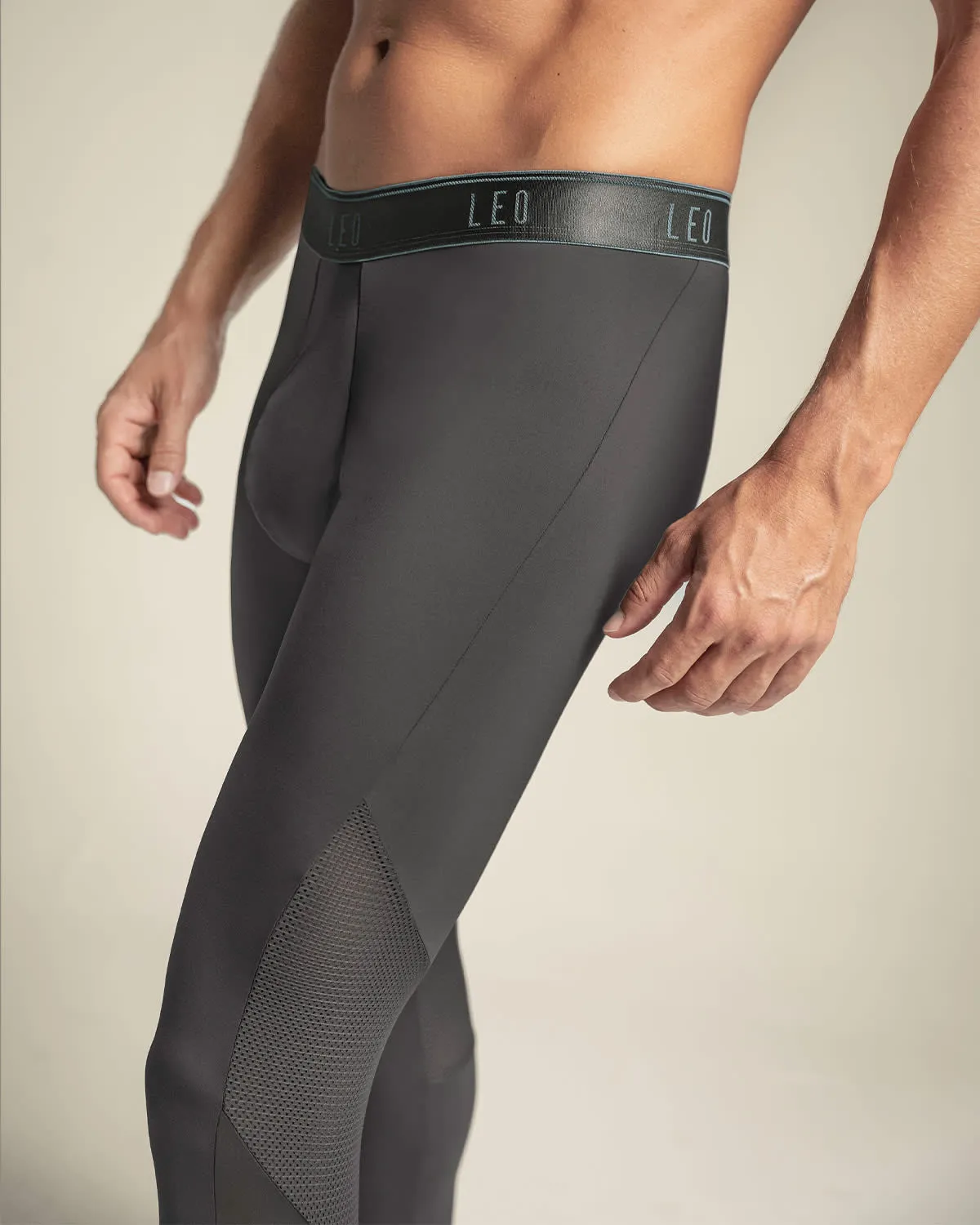 Paquete x3 bóxers largos tipo licra en microfibra con mallas transpirables para hombre