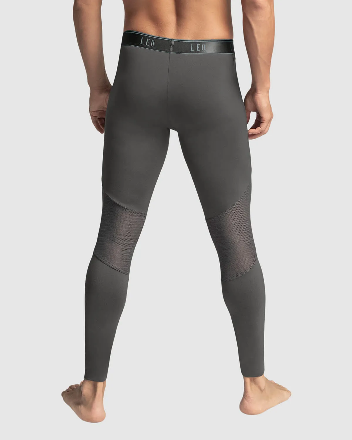 Paquete x5 licras deportivas en microfibra con mallas transpirables para hombre