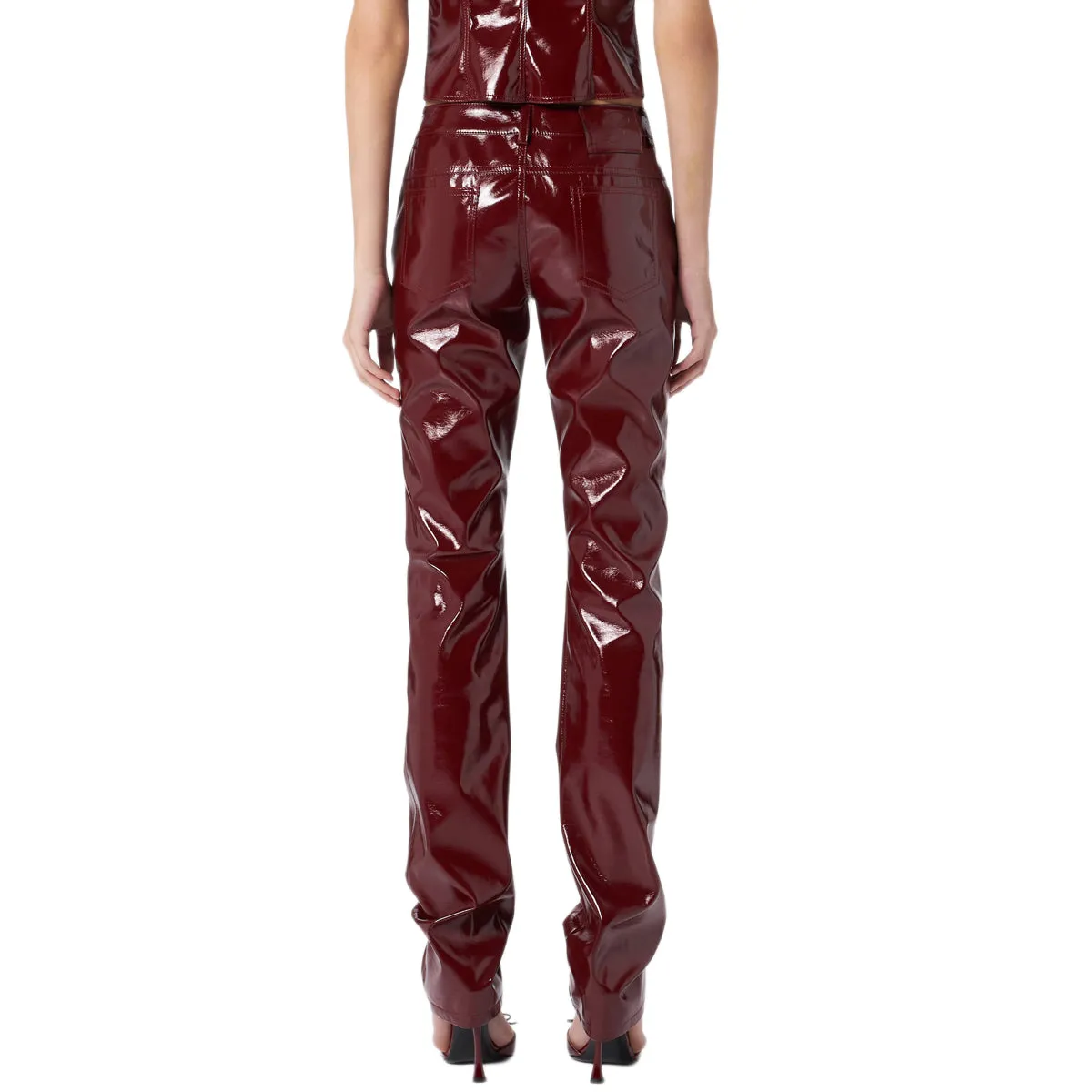 Patent Straight Pants