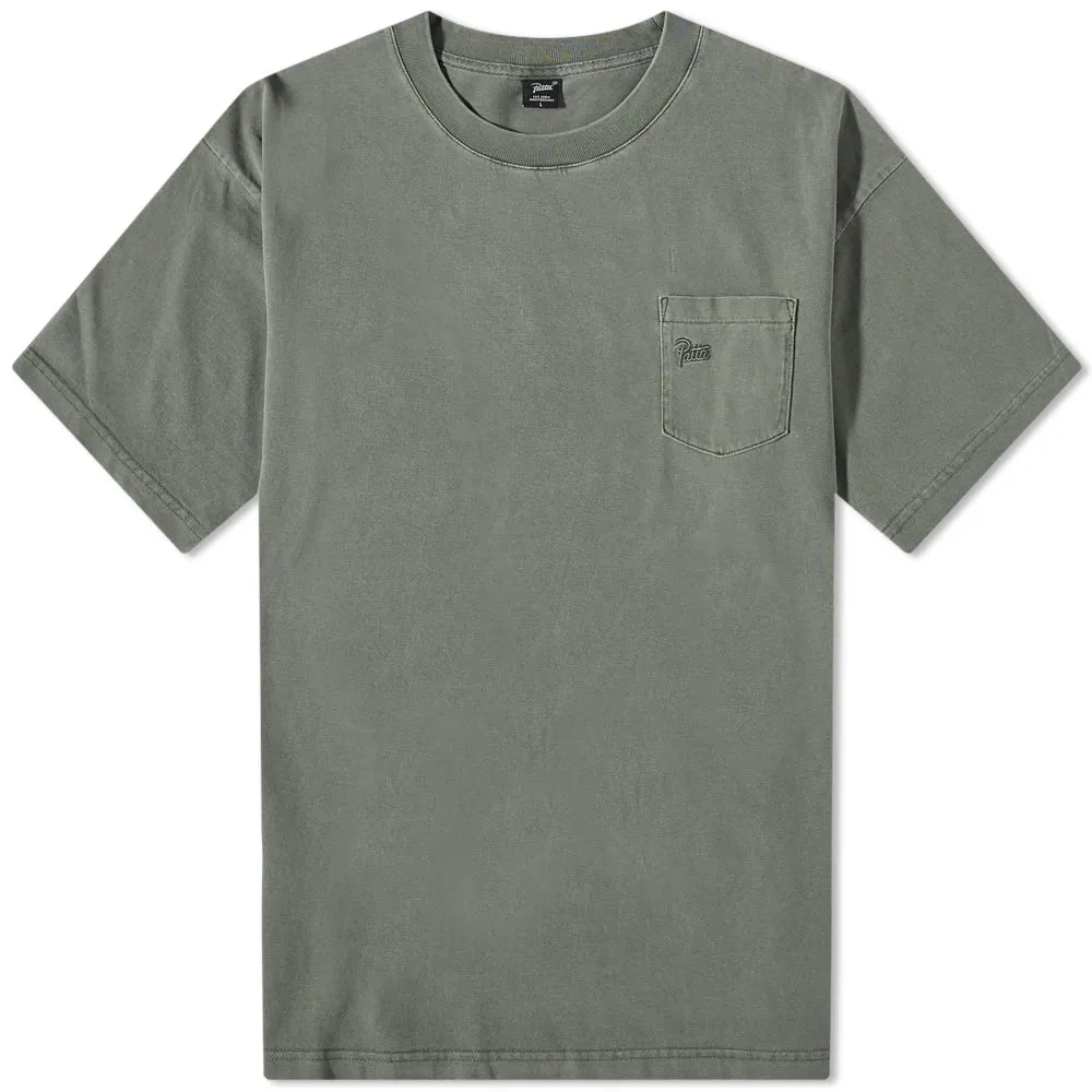 Patta Washed Logo Pocket Tee