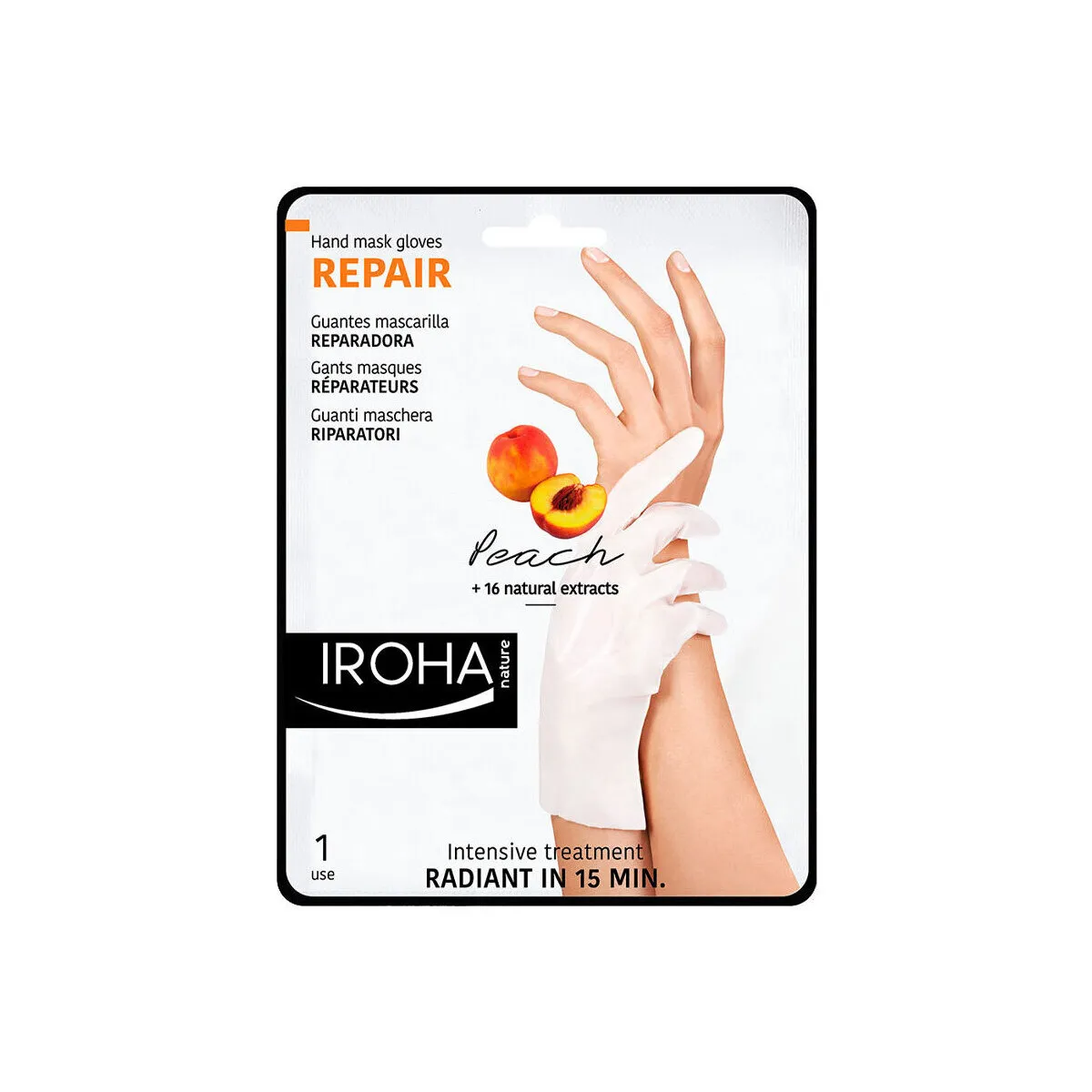 Peach Hand & Nail Mask Gloves Repair