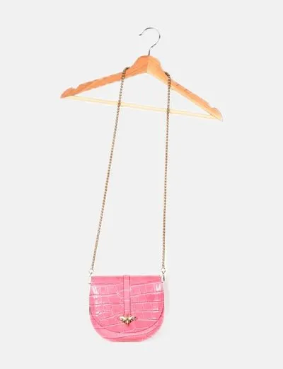 Pelle Bolso animal print rosa