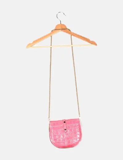 Pelle Bolso animal print rosa