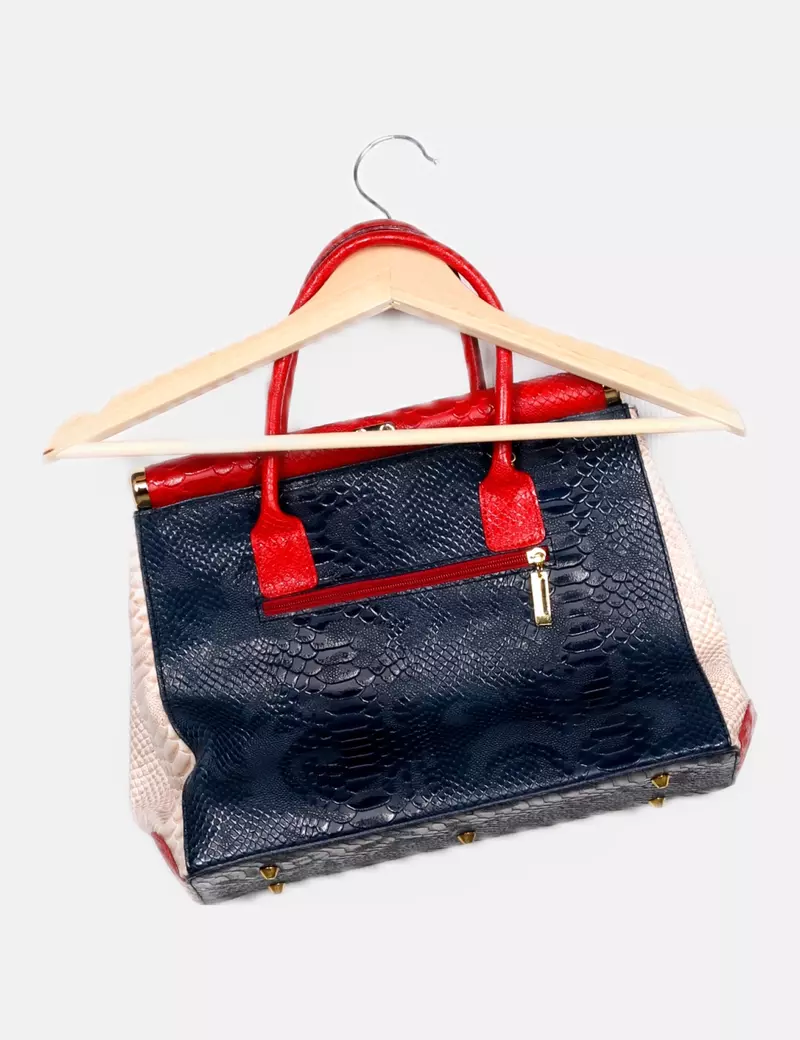 Pelle Di Giada Bolso tricolor texturizado