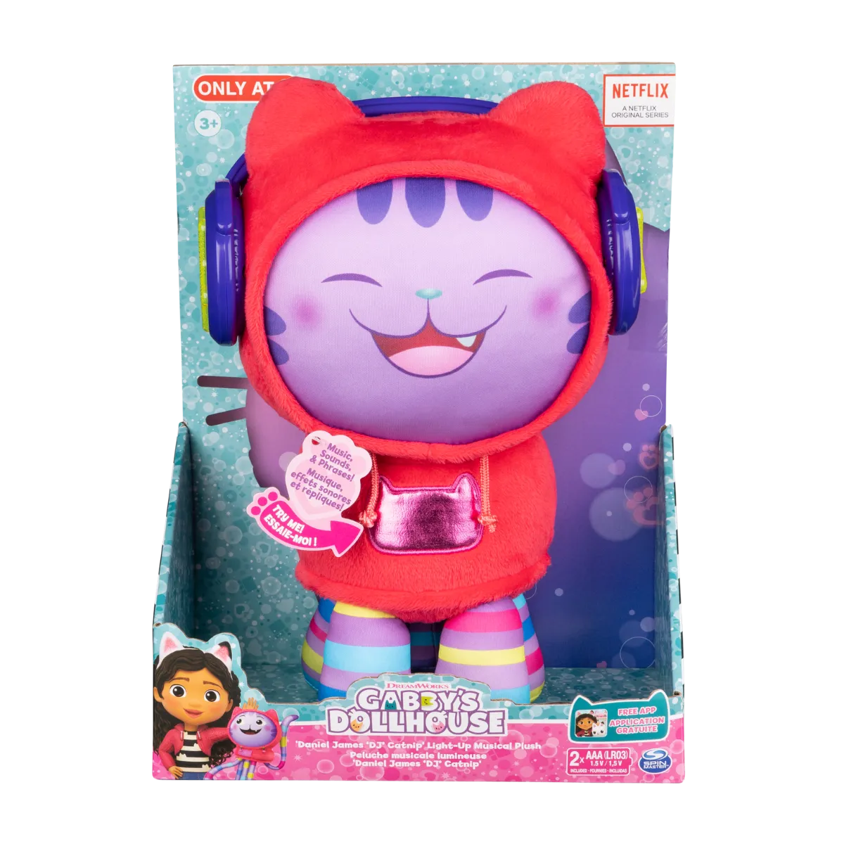 PELUCHE DJ CATNIP LIGHTUP MUSICAL