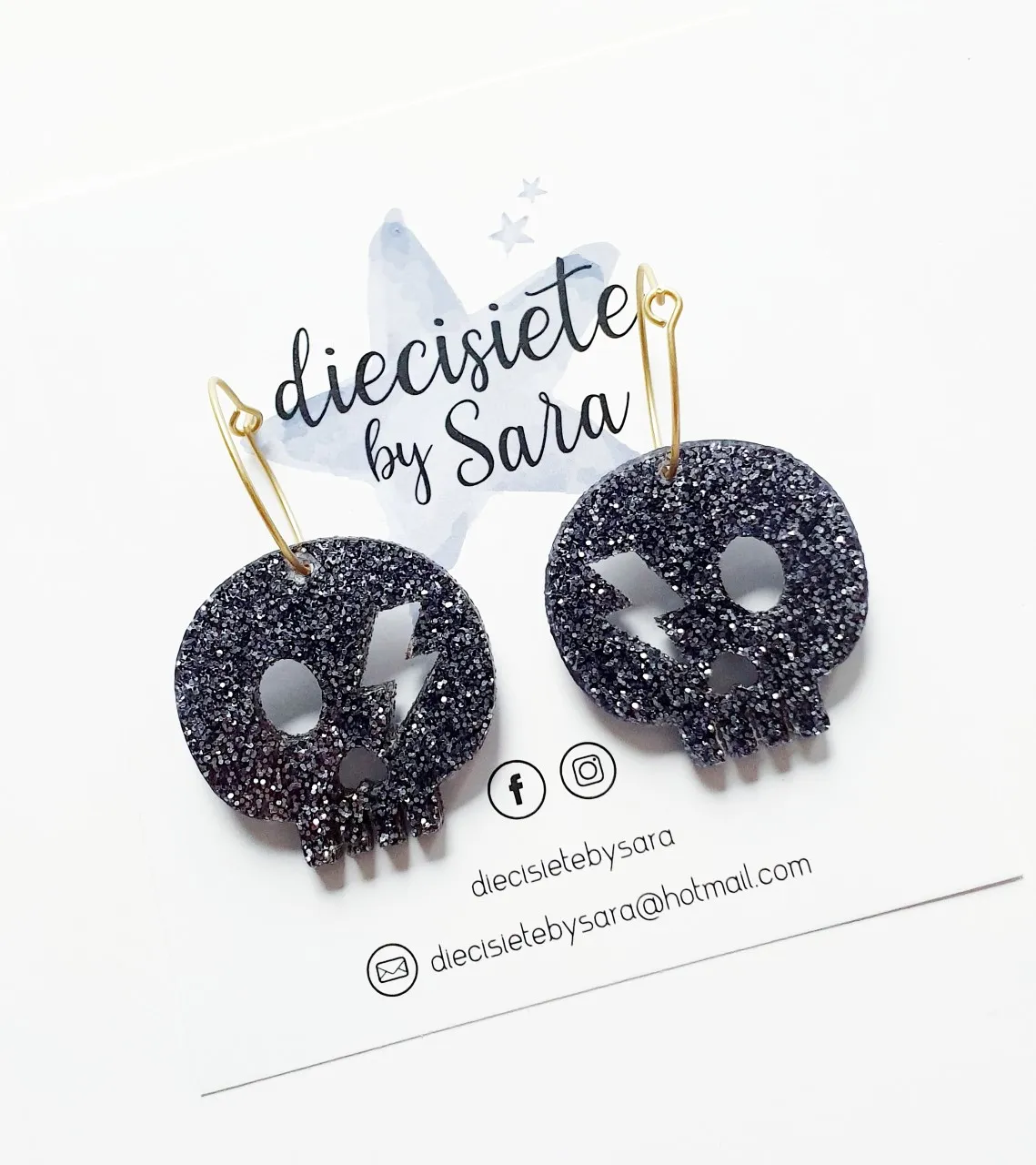 Pendientes Aros Coco Negro