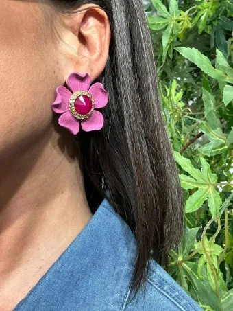 Pendientes Flor ALOE Buganvilla