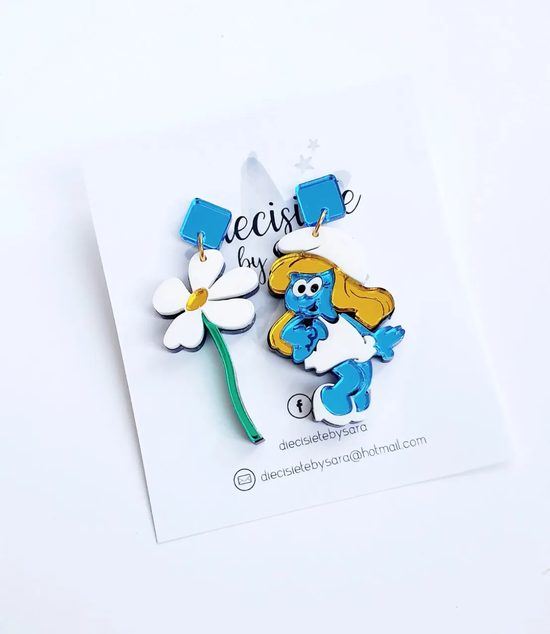 Pendientes Pitufina