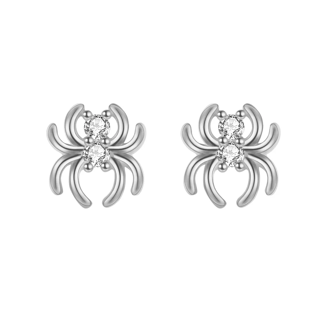Pendientes Plata Araña
