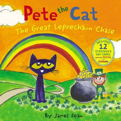 PETE THE CAT: THE GREAT LEPRECHAUN CHASE: INCLUDES 12 ST. PATRICK'S DAY CARDS, FOLDOUT POSTER, AND STICKERS!