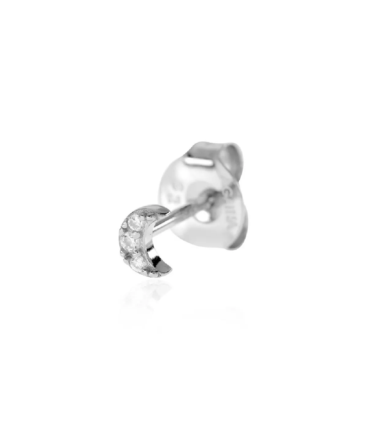 PIERCING AGATHA LUNA CIRCONITAS PLATA  2320760136TU