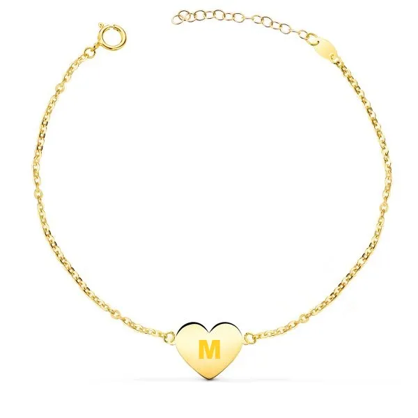 Pulsera Oro Corazón