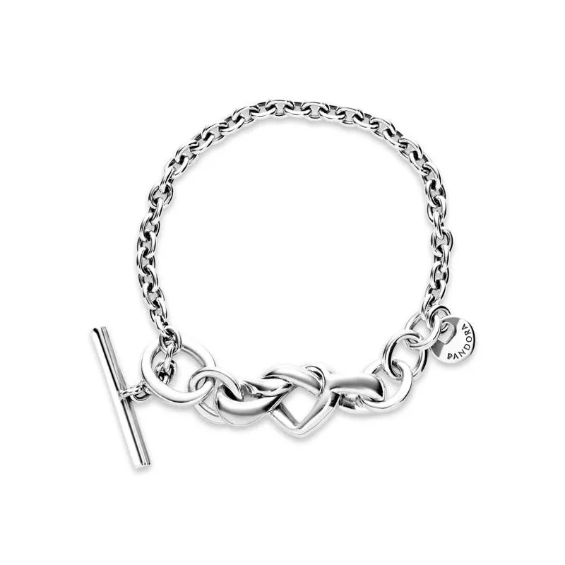 Pulsera Pandora Corazones Anudados 598100