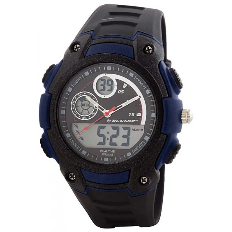 Reloj Dunlop Negro Azul | Tone Watch