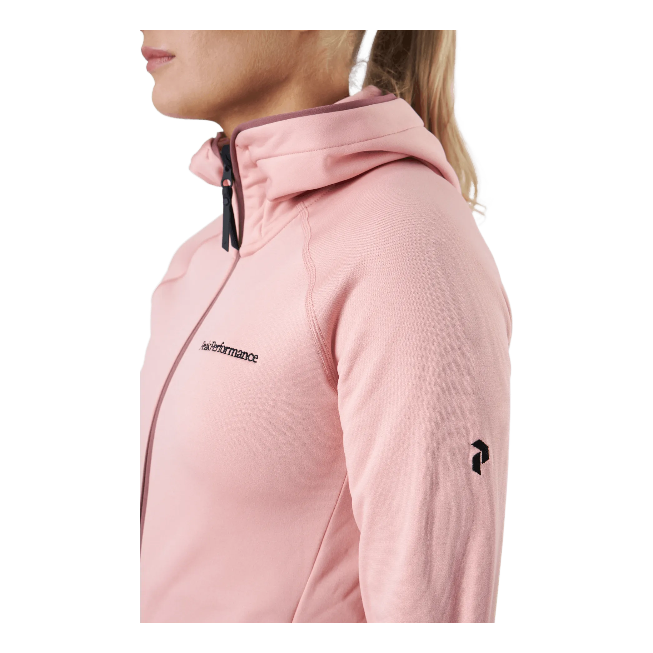 Rendimiento máximo W Chill Light Zip Hood Warm Blush/rose Brown