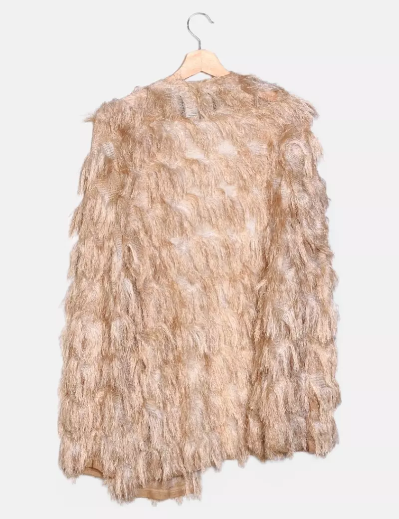 Rino&pelle Chaqueta abierta beige texturizada