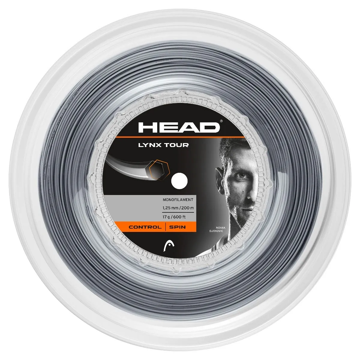 Rollo Raqueta Tenis Head Lynx Tour Reel 16 Gris