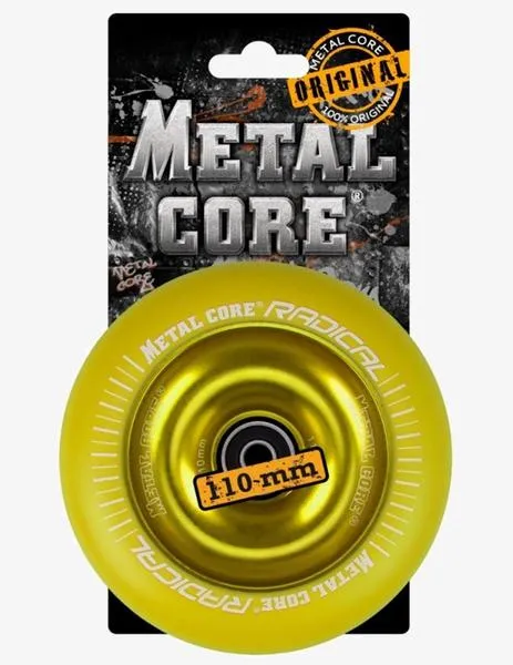 RUEDA METAL CORE RADICAL 110MM  AMARILLO FLUOR