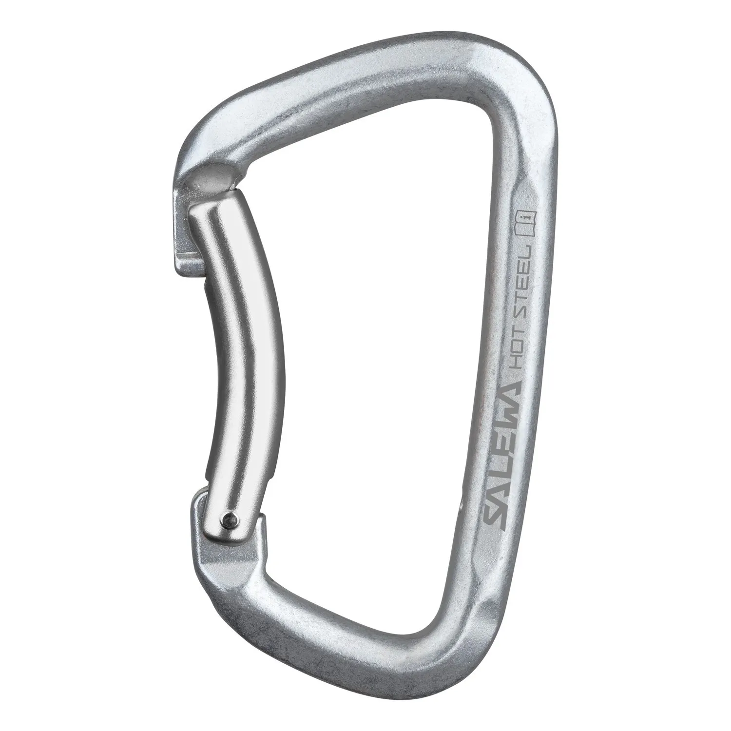 SALEWA Hot Steel Bent Carabiner Grey Steel