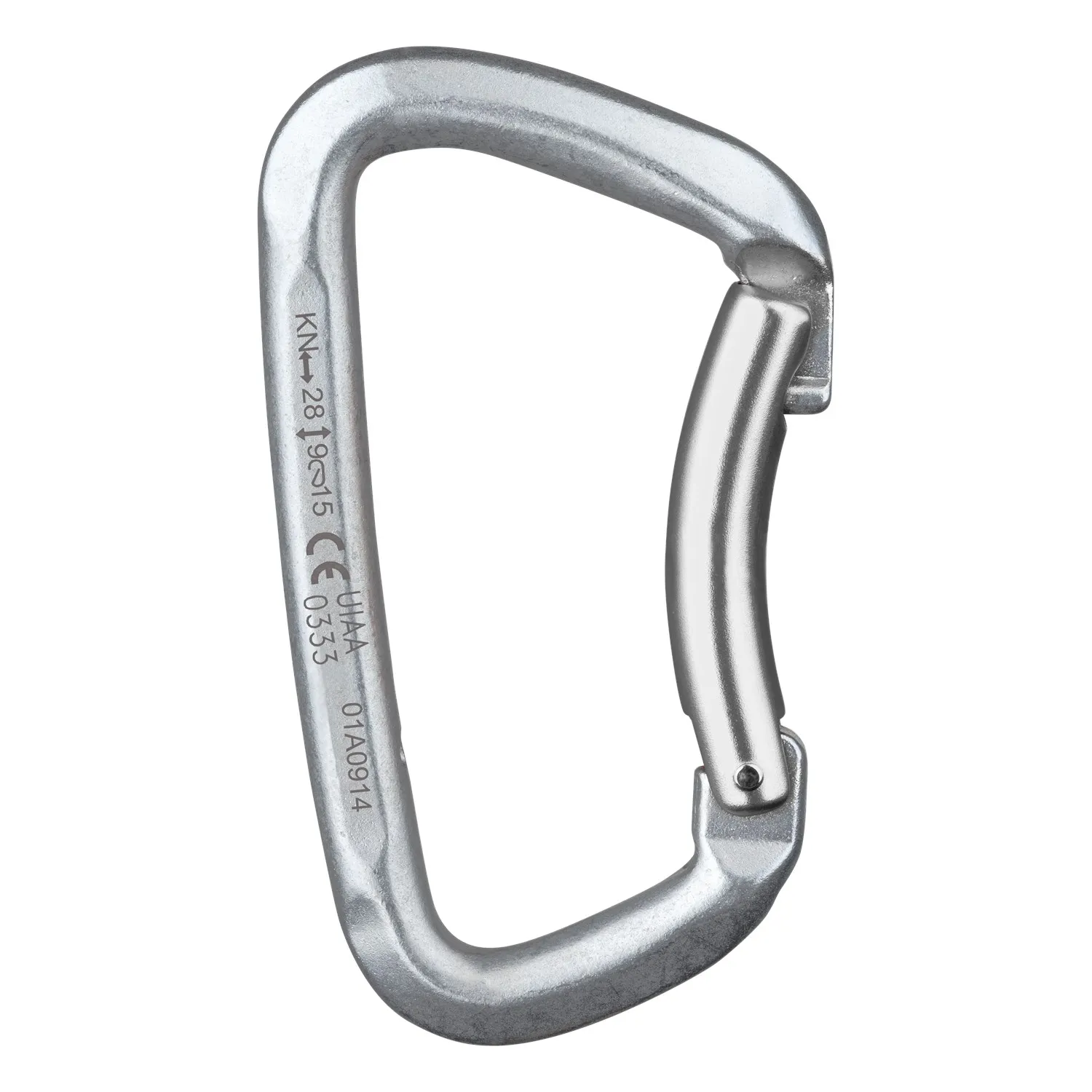 SALEWA Hot Steel Bent Carabiner Grey Steel