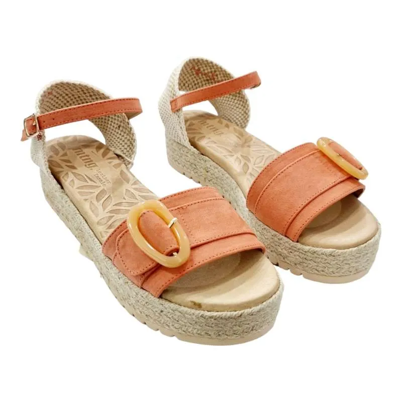 SANDALIA MUSTANG MUJER ADORNO HEBILLA CORAL