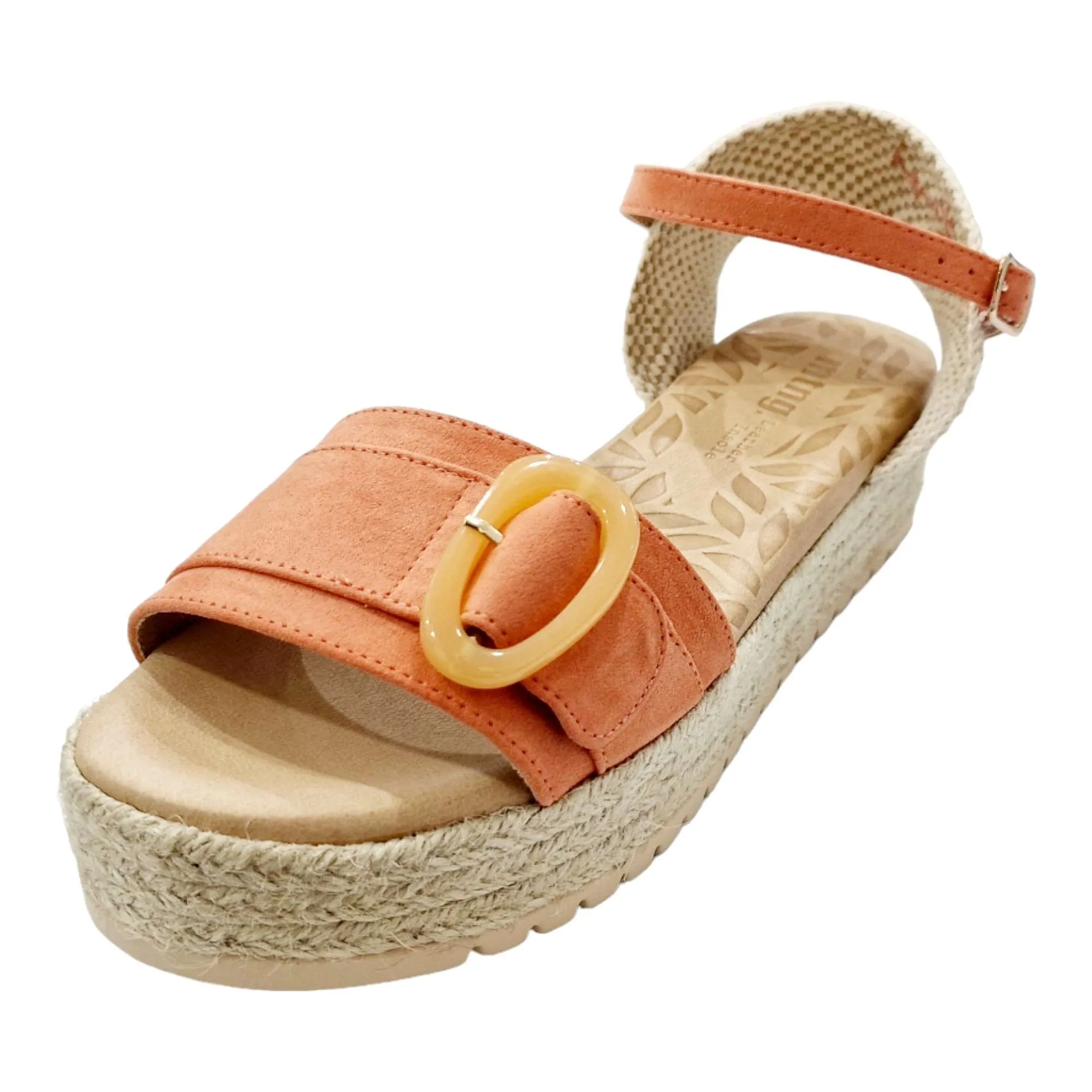 SANDALIA MUSTANG MUJER ADORNO HEBILLA CORAL