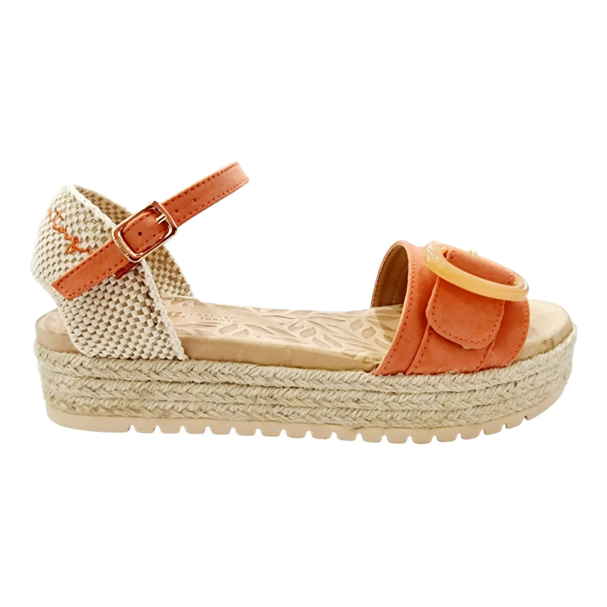 SANDALIA MUSTANG MUJER ADORNO HEBILLA CORAL